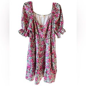 Floral Baby doll peasant dress